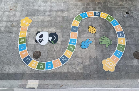 祁阳地面游戏彩绘