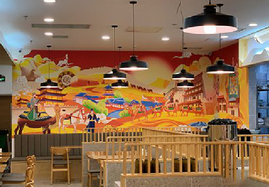 祁阳商业空间彩绘介绍。