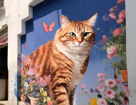 祁阳自己绘制有个性的手绘墙