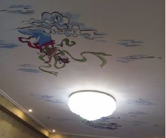 祁阳如何快速绘制天花板上的手绘墙？